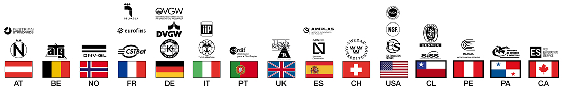 Sellos de calidad para los 5 continentes Sellos de calidad para los 5 continentes